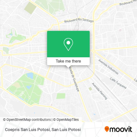 Coepris San Luis Potosí map