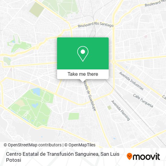 Centro Estatal de Transfusión Sanguinea map