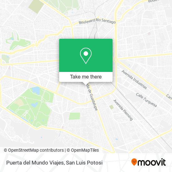 Puerta del Mundo Viajes map
