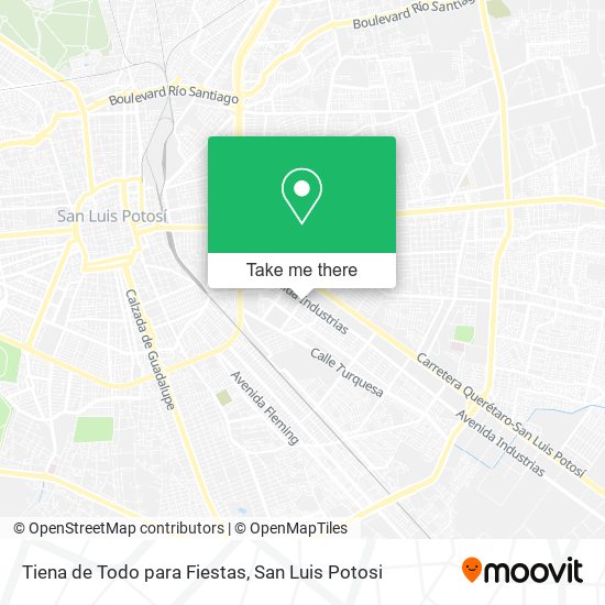 Mapa de Tiena de Todo para Fiestas