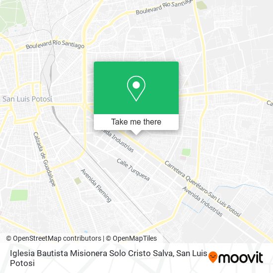 Mapa de Iglesia Bautista Misionera Solo Cristo Salva