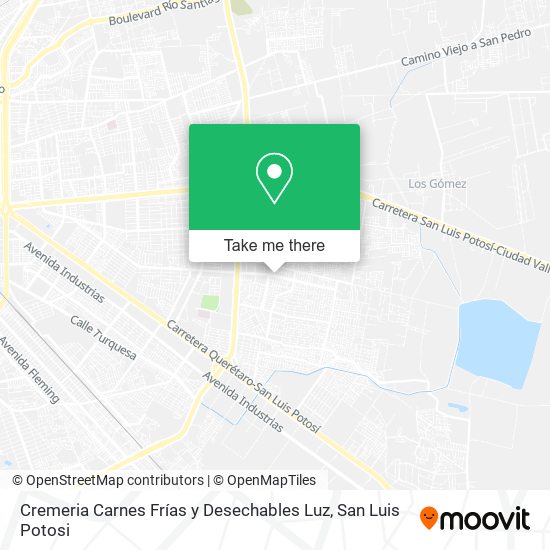 Mapa de Cremeria Carnes Frías y Desechables Luz