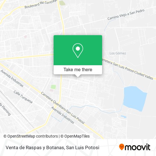 Mapa de Venta de Raspas y Botanas