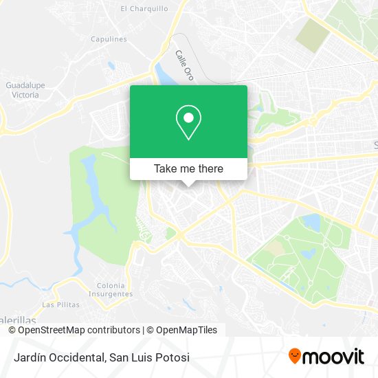 Jardín Occidental map