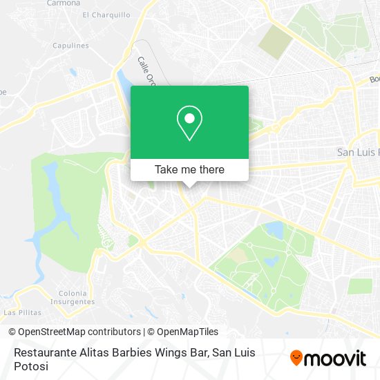 Mapa de Restaurante Alitas Barbies Wings Bar