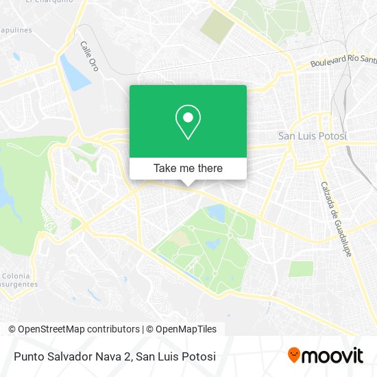 Punto Salvador Nava 2 map