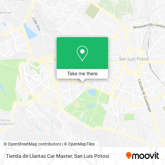 Tienda de Llantas Car Master map