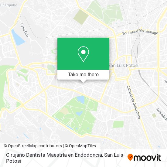 Mapa de Cirujano Dentista Maestría en Endodoncia