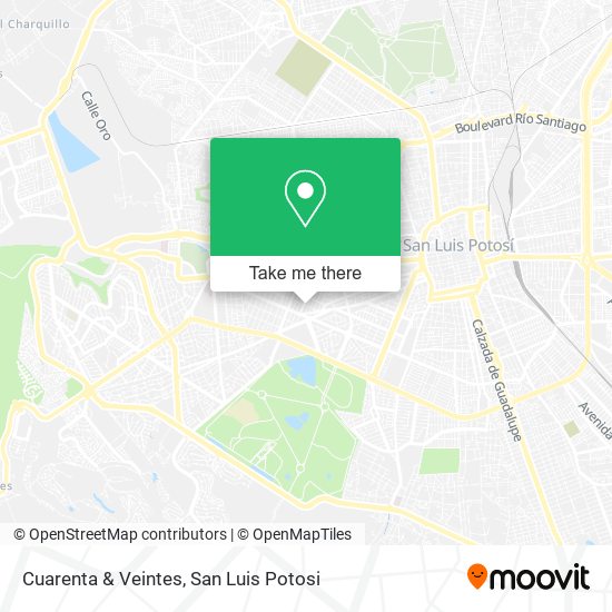 Cuarenta & Veintes map