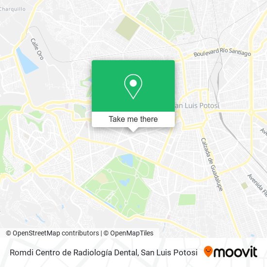 Romdi Centro de Radiología Dental map