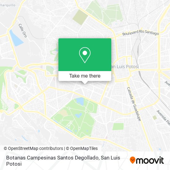 Mapa de Botanas Campesinas Santos Degollado
