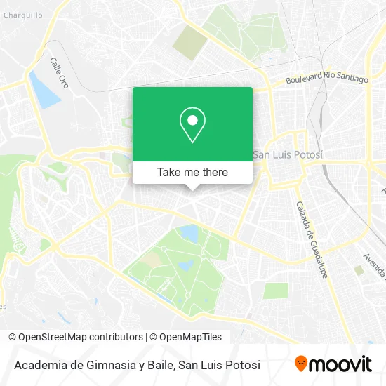 Mapa de Academia de Gimnasia y Baile