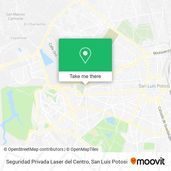 Mapa de Seguridad Privada Laser del Centro