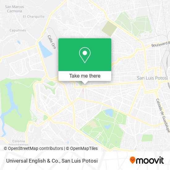 Mapa de Universal English & Co.