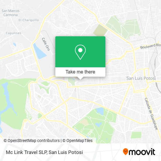 Mapa de Mc Link Travel SLP