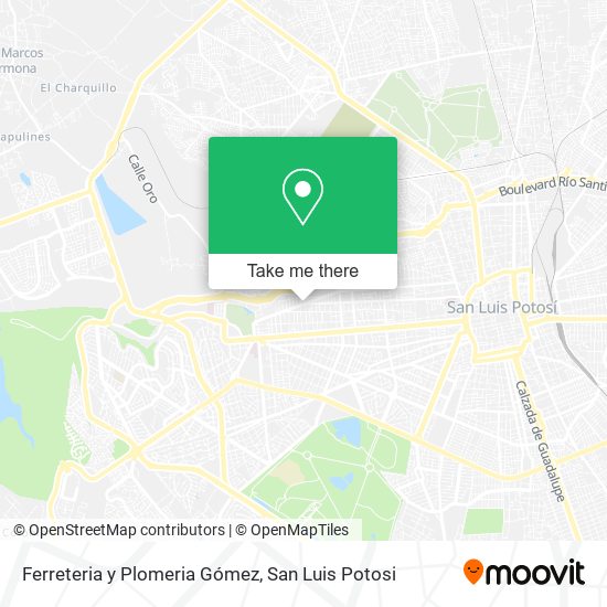 Ferreteria y Plomeria Gómez map