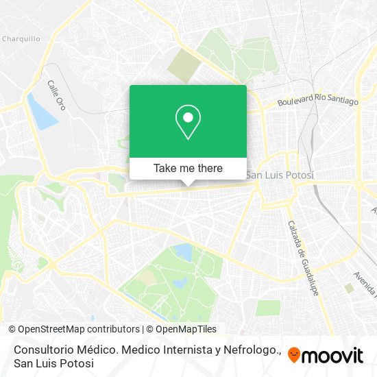 Consultorio Médico. Medico Internista y Nefrologo. map