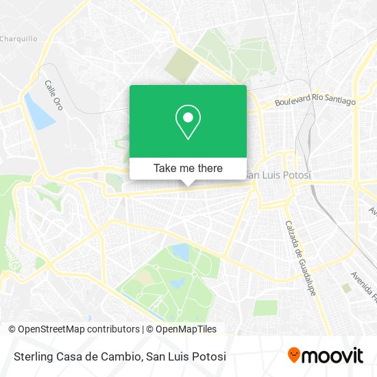 Mapa de Sterling Casa de Cambio