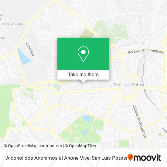 Alcoholicos Anonimos al Anone Vive map