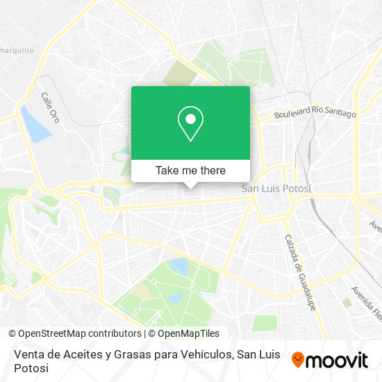 Venta de Aceites y Grasas para Vehículos map