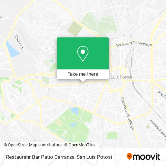 Restauranr Bar Patio Carranza map