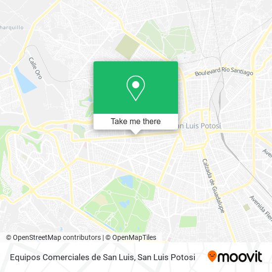 Mapa de Equipos Comerciales de San Luis