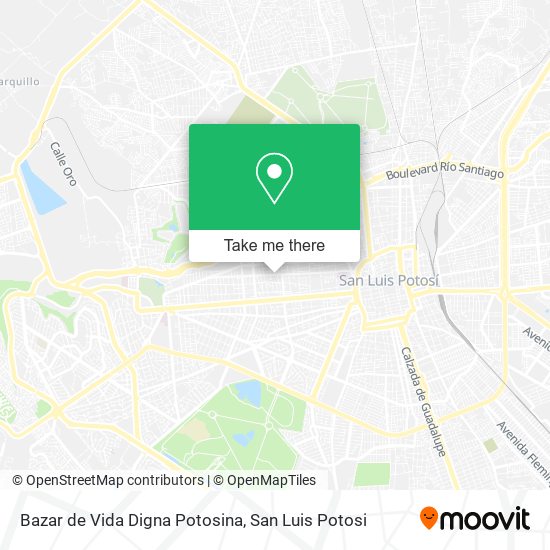 Bazar de Vida Digna Potosina map