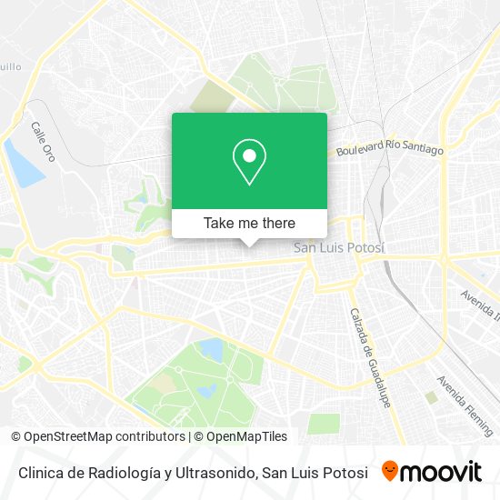 Mapa de Clinica de Radiología y Ultrasonido