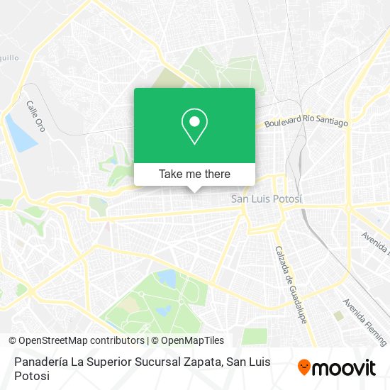 Mapa de Panadería La Superior Sucursal Zapata