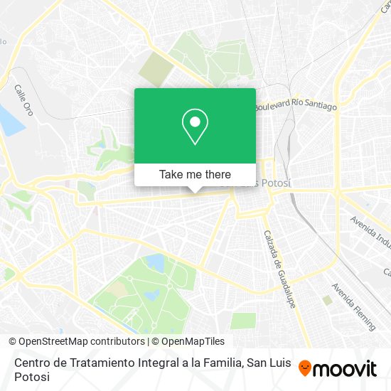 Mapa de Centro de Tratamiento Integral a la Familia