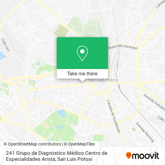 Mapa de 241 Grupo de Diagnóstico Médico Centro de Especialidades Arista