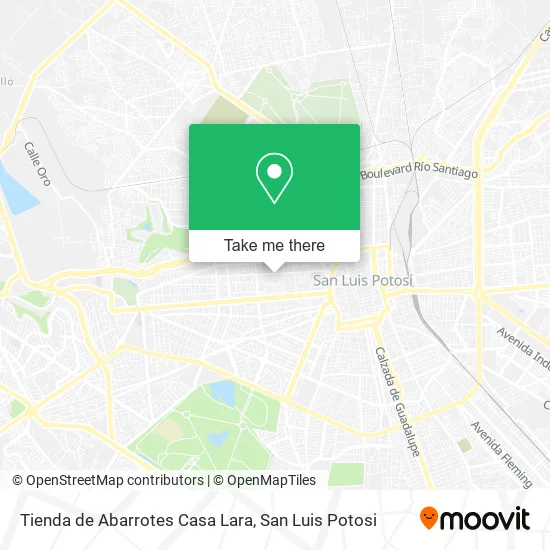 Mapa de Tienda de Abarrotes Casa Lara