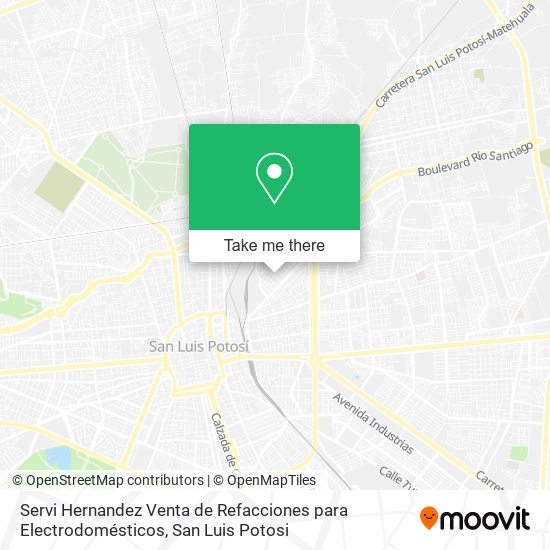 Mapa de Servi Hernandez Venta de Refacciones para Electrodomésticos