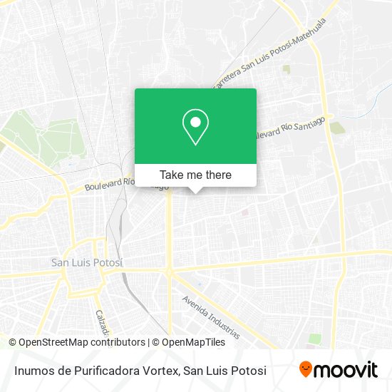 Inumos de Purificadora Vortex map