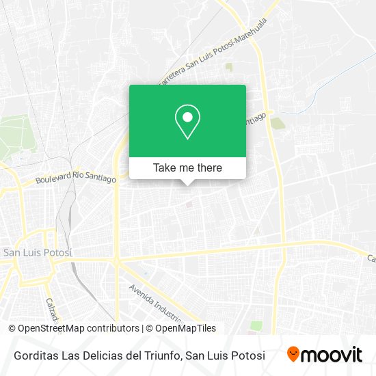 Gorditas Las Delicias del Triunfo map