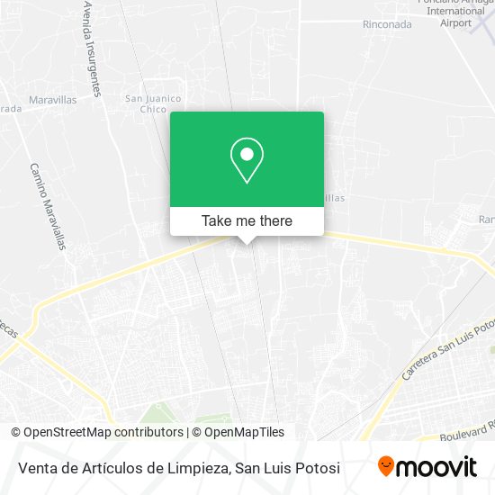 Mapa de Venta de Artículos de Limpieza