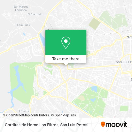 Gorditas de Horno Los Filtros map