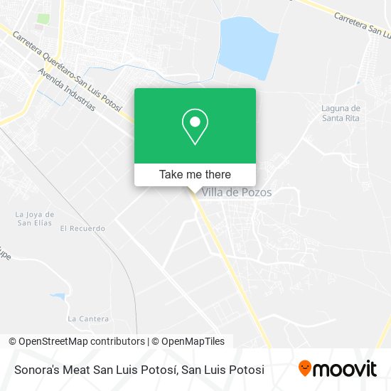 Sonora's Meat San Luis Potosí map