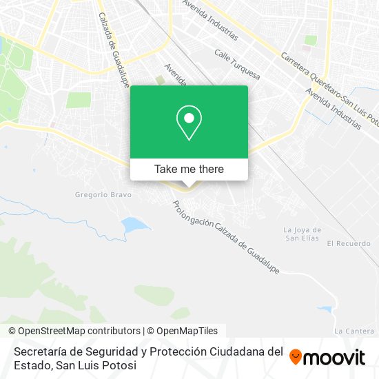 Secretaría de Seguridad y Protección Ciudadana del Estado map