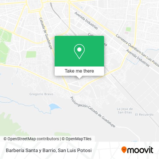Mapa de Barbería Santa y Barrio