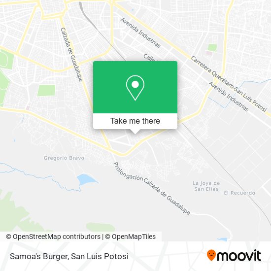 Mapa de Samoa's Burger