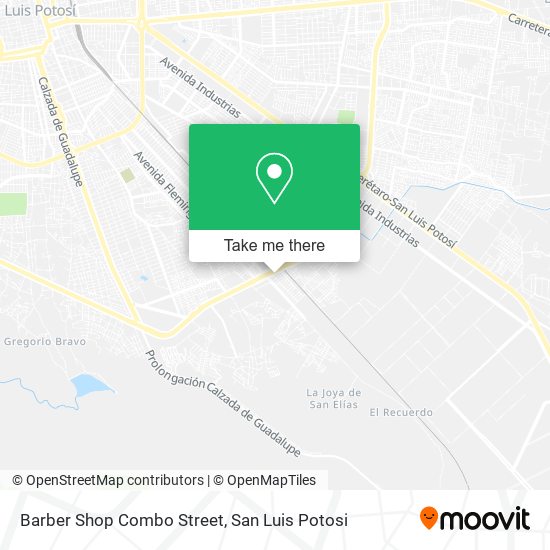 Barber Shop Combo Street map