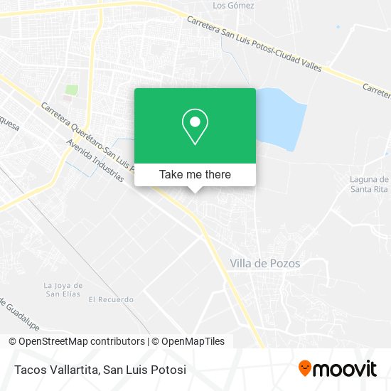 Tacos Vallartita map