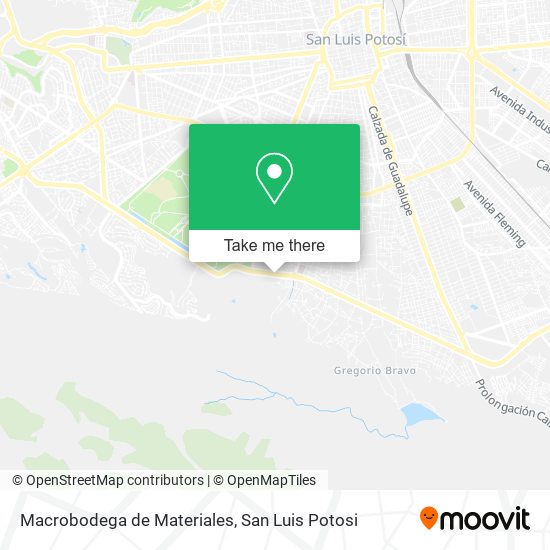 Macrobodega de Materiales map