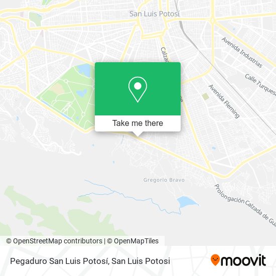 Pegaduro San Luis Potosí map