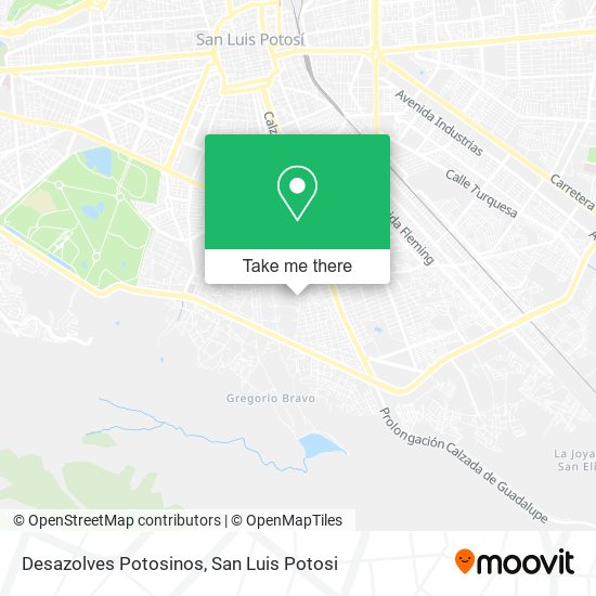 Desazolves Potosinos map