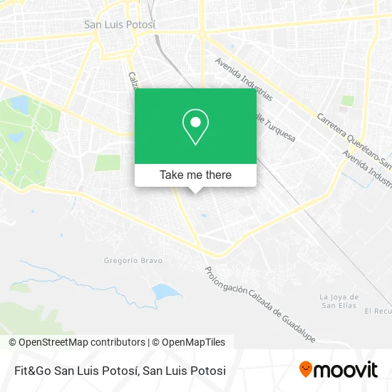 Mapa de Fit&Go San Luis Potosí