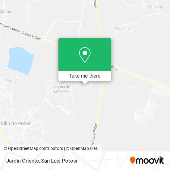 Jardín Oriente map