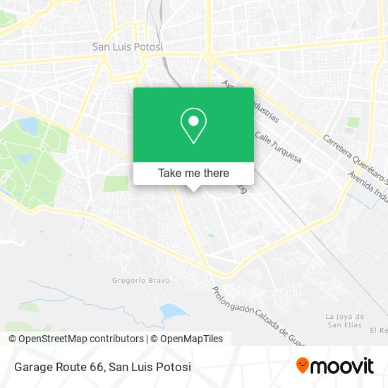 Garage Route 66 map
