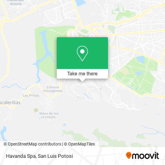 Mapa de Havanda Spa
